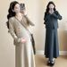 Autumn New Korean Fashion Knitted 2-Piece Maternity Dress_ecoleips.com