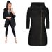 Women's Clothing fashion side zipper plus velvet coat hooded jacket sweatshirt women_ecoleips.com