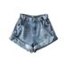 2025s High Waist Wide Leg Denim Shorts For Women 2025 Summer New Loose Fit Petite Rolled Hem Hot Pants Trend_ecoleips.com