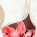 Aria Basics Summer Women's One-piece Printed Swimsuit, One-shoulder, Conservative High-waisted Diving Suit, Tankini, Popular_ecoleips.com