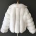 Women's Clothing Elegant Faux Fox Fur Coat – Premium Winter Coat For Women, Suit Collar Design_ecoleips.com