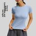Summer Thin Sports Tight Yoga Clothes Short Sleeves Women's Running Fitness Top T-shirt_ecoleips.com