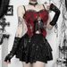 Black Heavy Metal Sexy Girl Skirt for Women XS24279 Halloween Streetwear Hot Versatile Bodycon Mini Skirt_ecoleips.com