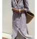 European And American Independent Station New Striped Slit Dress Summer Shirt_ecoleips.com