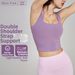 Women's Clothing Halter Neck Sports Bra Padded Chest Deep U Fitness Vest Detachable Yoga Gym Top Two Piece_ecoleips.com