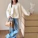girl 2025 Autumn Winter New Embroidered Knitted Sweater Top Korean Style Loose Gentle Soft High-end Feel Pullover For Women_ecoleips.com