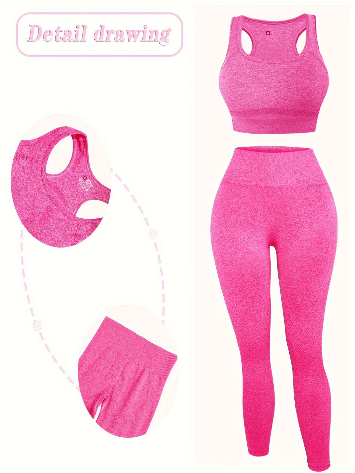 Women's Clothing Sports Yoga Suit Fitness Bra Hip Lift Quick Dry Yoga Pants High Elastic Sports Yoga Suit_ecoleips.com