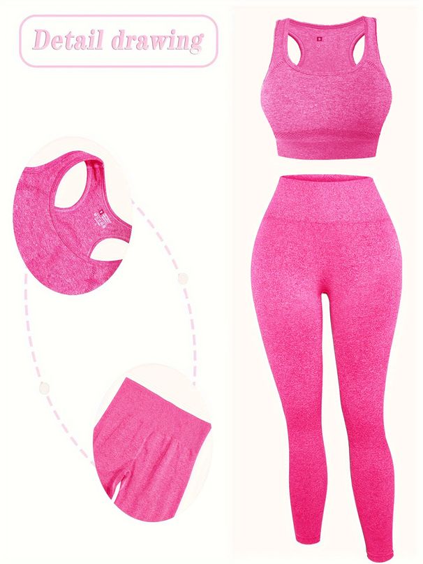 Women's Clothing Sports Yoga Suit Fitness Bra Hip Lift Quick Dry Yoga Pants High Elastic Sports Yoga Suit_ecoleips.com