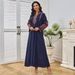 Women's Clothing Middle East Dubai Summer New Women's Wear Dubai Travel Party Dinner Dress Fashion Long Sleeve Dress_ecoleips.com