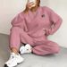 2024 Autumn Winter New European American Cross-Border Women's Jacquard Long Sleeve Casual Round Neck Sweatshirt_ecoleips.com