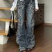 Women's Street Hot Girl Gem Pattern Design Flared Pants Casual Trousers_ecoleips.com