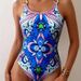 2023 New European And American Women's Halter Neck Tie Sexy Push-Up One-Piece Swimsuit_ecoleips.com