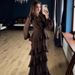 Women's Elegant Long Dress European American Style Summer Noble Waist Cinching Soft Fashion_ecoleips.com