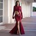 Women's Sexy Cropped Dress Long Sleeve Round Neck European And American Style Fashion For Autumn New_ecoleips.com