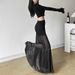 European And American Style Cross-Border 2024 Spring New Women's Solid Color Slim Street Fashion High Waist Bodycon Mesh_ecoleips.com