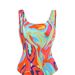 Women's Printed Swimsuit Cover-Up Set – Sexy Bikini & Sun Protection Skirt (UPF 50+, Adjustable Straps, Quick-Dry Fabric)_ecoleips.com