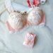 girl Long-term Japanese Style 3D Embroidery Cute Student Wireless Push-up Comfortable Bra Set MLLL_ecoleips.com