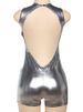 Weird Puss Silky Sexy Playsuit Women Backless Coquette Sleeveless Summer Hipster Shiny Skinny Fit Stretch Activity Club Romper_ecoleips.com