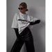Minimalist Design Letter Print Pure Cotton Round Neck Short Sleeve T-Shirt For Women Fashionable Versatile High Street_ecoleips.com