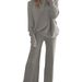 Cross-Border European And American Foreign Trade Women's New Autumn Winter Fashion Casual Solid Color Batwing_ecoleips.com