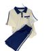 Plus Size Korean Style Women's Fashion Casual Sportswear Set Embroidered Shirt And Shorts Two Piece_ecoleips.com
