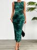Summer Sleeveless Mesh Bodycon Dress - Slim Fit Lace Trim Cocktail Dress Breathable Party Dress_ecoleips.com