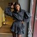 Effortless Elegance Two-Piece Set – Spring Plaid Skirt & Peplum Top (S-L, 95% Cotton, Street-to-Office Versatility)_ecoleips.com