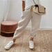 Women's Linen Cotton Elastic Waist Trousers Relaxed Fit Cropped Pants Casual Office Wear Comfort-First Elastic Waistband_ecoleips.com
