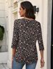 Zeagoo 3/4 Length Sleeve Womens Tops V Neck Shirt Dressy Casual Blouse Basic Tshirts 2026 Fashion Clothing S-2XL_ecoleips.com
