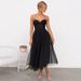 Women's Clothing Sexy Sling Mesh Party Evening Dress_ecoleips.com