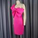 Women's Clothing Plus Size Sexy One Shoulder Ruffled Bow Slim High Waisted Large Size Evening Dress_ecoleips.com