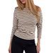 Women's Off-Shoulder Striped Slim Fit Top Y2K Hot Girl European American Style Autumn Collection_ecoleips.com