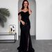 Women's Clothing New Slit Slim Fishtail Suspender Dress_ecoleips.com