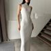 ng2510292 Cross-Border Knitted High-Neck Sleeveless Bodycon Spring Summer New Mid-Length Elegant French Style European And_ecoleips.com