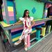 Women's Clothing Summer Crayfish Print Bow Leisure Two Piece Suit_ecoleips.com
