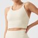 Eco-Friendly Mid-Length Fitness Vest For Women High Neck Sports Top With Cross Strap Backless Design European American Style_ecoleips.com