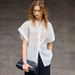 100% Ramie Short Sleeve Shirt For Women - Lightweight Breathable Oversized Poplin Shirt With Classic Collar, Airy Summer Top In Yellow, Navy, Beige_ecoleips.com