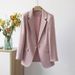 Women's Clothing Suit Jacket Casual Small Suit Large Size 100kg Wearable Temperament Suit Top_ecoleips.com
