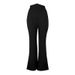 AD720 European And American Cross-border Spring/autumn 2025 New Fashion High-waisted Slim-fit Casual Drapey Flared Pants_ecoleips.com