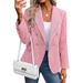 's European And American Women's Fashion Solid Color Suits, Autumn Simple New Style, Trendy Street-style Blazers_ecoleips.com