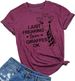 Beopjesk Womens Summer Giraffe Printed T-Shirt Funny Cute Animal Graphic Tees Tops_ecoleips.com