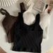 Women's Clothing Beautiful Back Small Sling Chic Vest Women's Autumn Sweet Cool Thin Outer Wear New Style With Chest Pad Bottoming Top_ecoleips.com