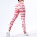 2025 Spring Summer New Naked Feel For Women No Embarrassing Lines High Waist Hip Lift Tie-Dye Yoga Fitness Nine-Point_ecoleips.com