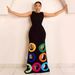 Women's Clothing Fashion Round Neck Sleeveless Positioning Printing Hollow Printing A Line Dress_ecoleips.com