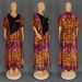 Women's Clothing Velvet Sequined Print Loose Long Robe Ethnic Style Crystal Satin Dress_ecoleips.com