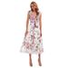 Women's Clothing New Slit Hot Stamping Dress Long Skirt Evening Dress New_ecoleips.com