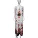 Women's Summer Vintage Printed Dress Literary Style V Neck Sleeveless Dress With Pockets Casual Retro Printed Dress For Ladies_ecoleips.com