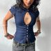 Summer Chic Cutout Top For Women - Stylish Hollow Out Sexy Tee With Buttons, Casual Streetwear Fashion Fit_ecoleips.com