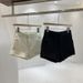 Women's White High-Waisted Wool Shorts Slimming Versatile Casual Straight Leg Bodycon Hot Pants for Autumn/Winter 2025 New Style_ecoleips.com
