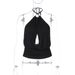 Women's Sexy Hot Girl Chest Hollow Ring Strap Backless Tank Top European American Style Spring New Arrivals_ecoleips.com